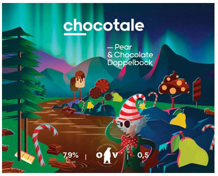 Foto 1 di 2: #birrapernatale Edizione 2022 - Dal Birrificio OV (Orso Verde) ecco la Chocotale